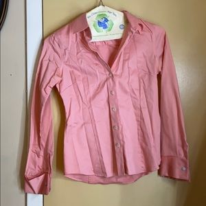 Banana Republic non-iron tailored pink dress-shirt